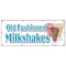 Signmission OLD FASHIONED MILKSHAKES BANNER SIGN malts thick ice cream soda milk B-96 Old Fashioned Milkshakes - alternate 1